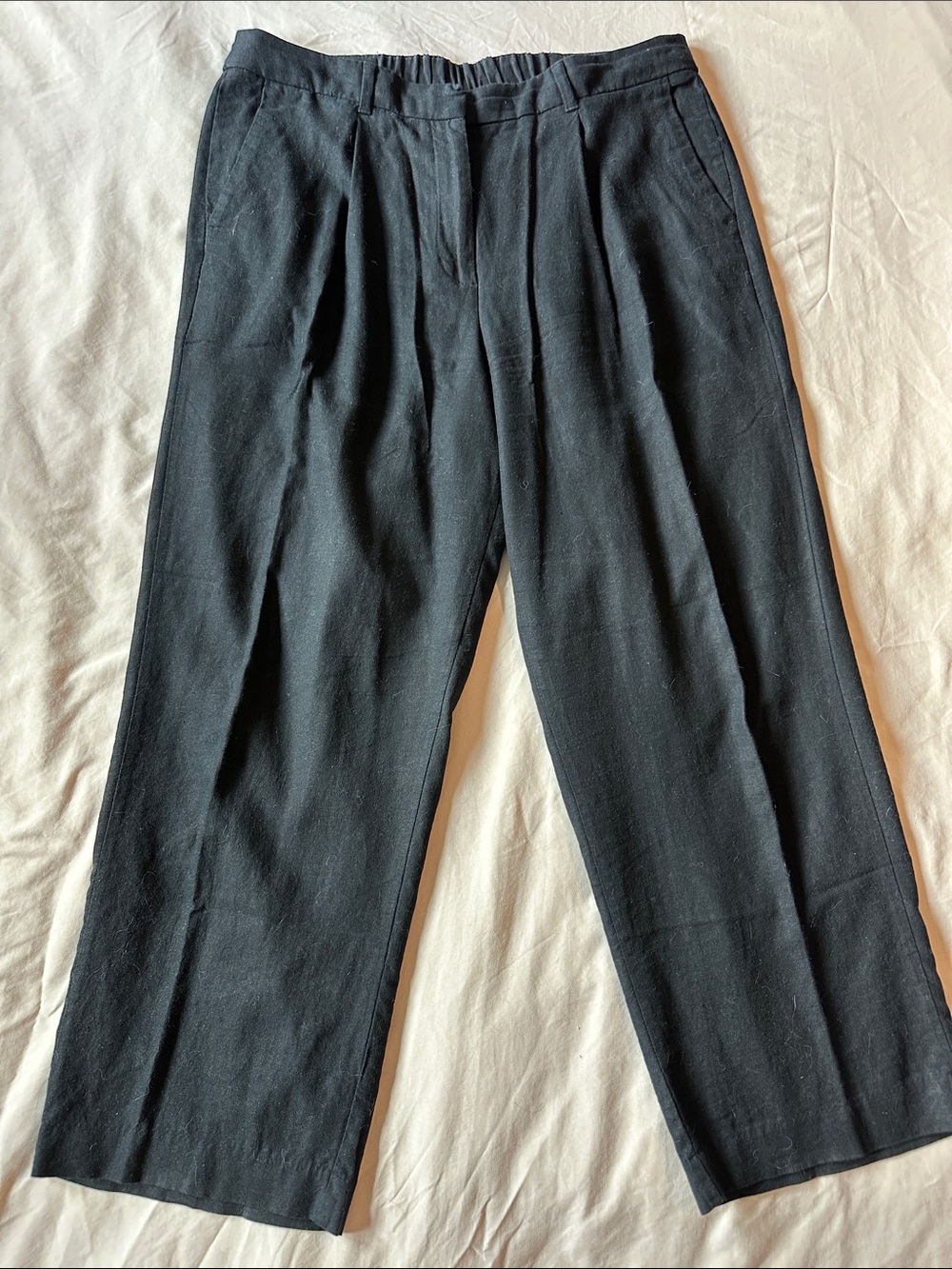 Women’s Black Pleated Dress Pants